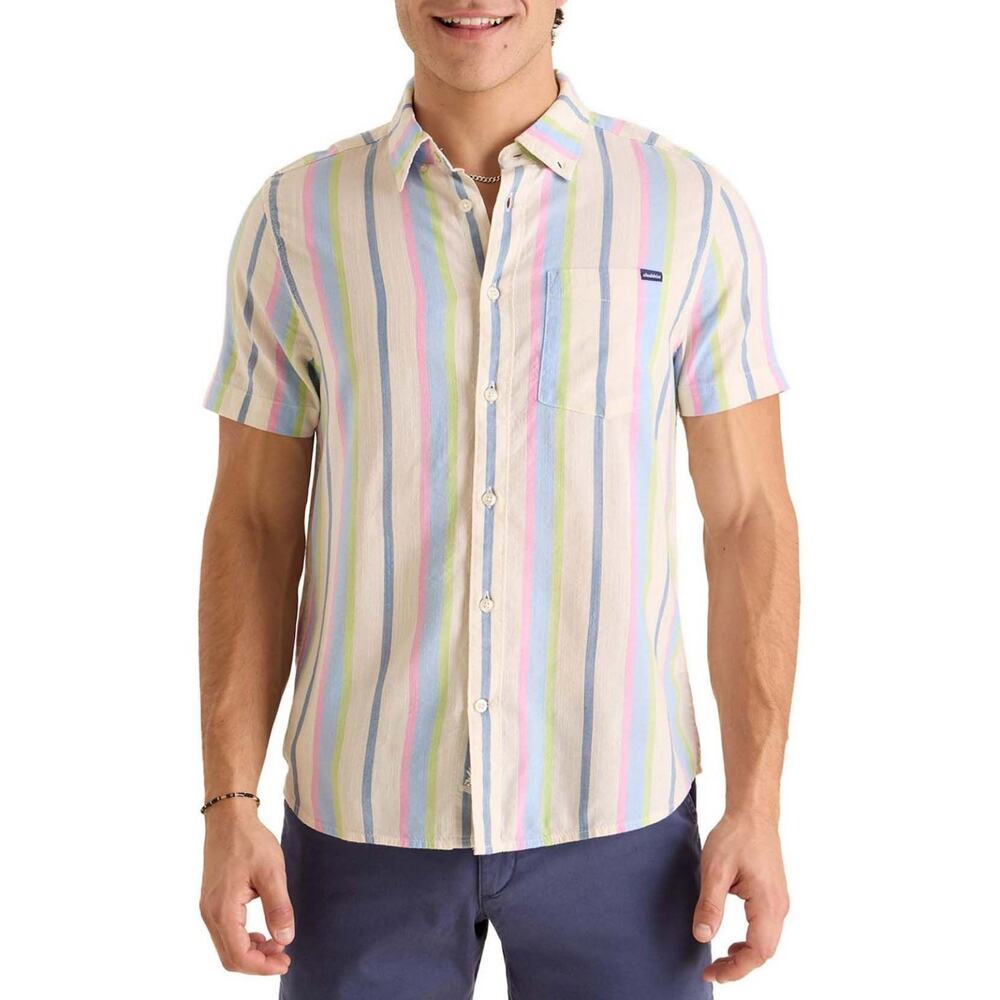 Men's Chubbies Resort Weave Friday Button up Shirt Small the Soft Serve